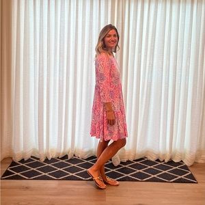 Purple and Pink cotton dress by Lilly Pulitzer size Medium. M shell print!